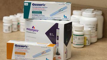 Boxes of Ozempic and Mounjaro, semaglutide and tirzepatide injection drugs used for treating type 2 diabetes and made by Novo Nordisk and Lilly, is seen at a Rock Canyon Pharmacy in Provo, Utah, U.S. March 29, 2023. REUTERS/George Frey