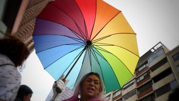 Marcha del Orgullo LGBTIQ+ en Bogotá durante el año 2019.