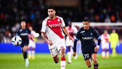 70 Alexis Alejandro SANCHEZ (om) - 03 Guillermo MARIPAN (asm) during the Ligue 1 Uber Eats match between Monaco and Marseille at Stade Louis II on November 13, 2022 in Monaco, Monaco. (Photo by Philippe Lecoeur/FEP/Icon Sport via Getty Images) - Photo by Icon sport
