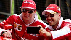 Raikkonen y Vettel en Silverstone.