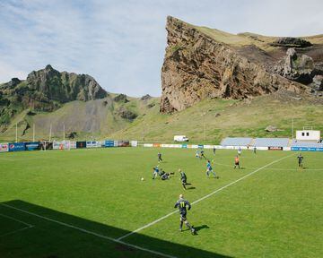 Hásteinsvöllur located on the Vestmannaeyjar archipelago to the south of the Icelandic mainland and home to IBV. 