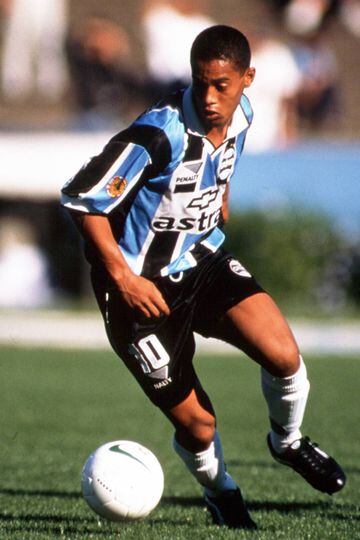 Así lucía Ronaldinho en sus primeros días como jugador del Gremio de Porto Alegre.