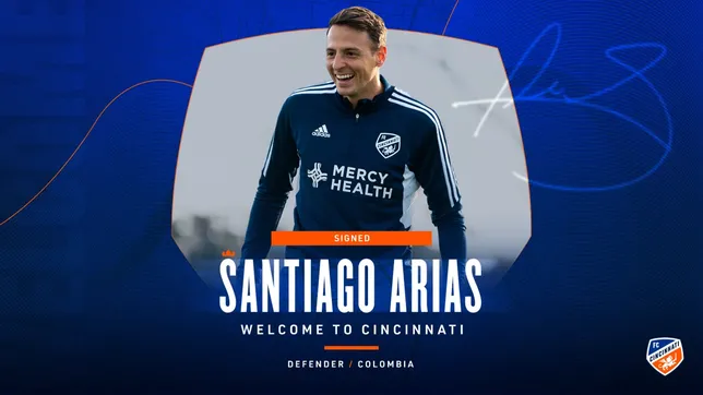Santiago Arias firma con Cincinnati de la MLS