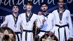 Jon Cintado, medalla de plata en los Mundiales de Taekwondo de Guadalajara (México).