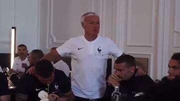 El video del morbo: la reacción de Griezmann y Lloris el día que Benzema volvió a Francia