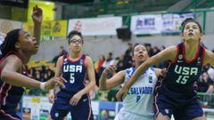 La Selecci&oacute;n Femenil de El Salvador fue aplastada por su similar de USA en el campeonato FIBA Am&eacute;ricas U-16. Las diferencia se dio en la talla de las jugadoras.