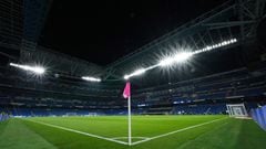 MADRID, SPAIN - OCTOBER 27: A general view inside the stadium prior to the LaLiga Santander match between Real Madrid CF and CA Osasuna at Estadio Santiago Bernabeu on October 27, 2021 in Madrid, Spain. (Photo by Angel Martinez/Getty Images)