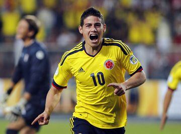James Rodríguez was the top goalscorer at the 2014 World Cup in Brazil. 