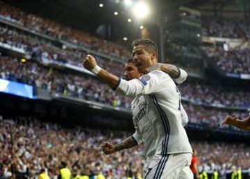 1-0. Cristiano Ronaldo celebró el primer gol.