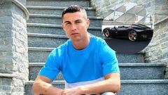 Imagen de Crsitiano Ronaldo y su nuevo Ferrari Monza.