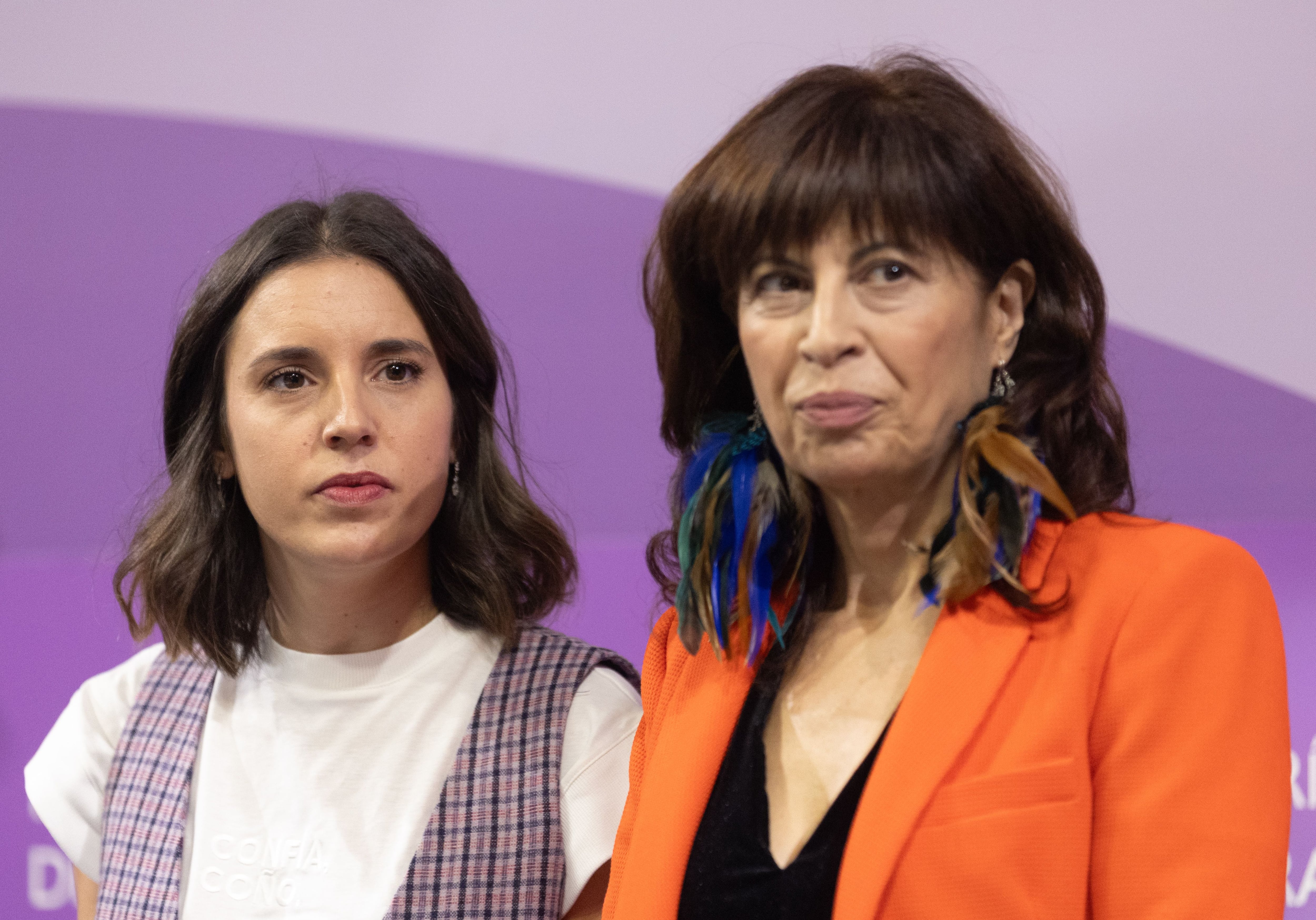 La camiseta de Irene Montero en su despedida