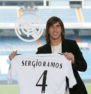 Ramos signed for Real Madrid in 2005 from Sevilla at the age of just 19