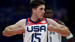 Manila (Philippines), 26/08/2023.- Austin Reaves of the USA in action during the FIBA Basketball World Cup 2023 group stage match between USA and New Zealand in Manila, Philippines, 26 August 2023. (Baloncesto, Nueva Zelanda, Filipinas) EFE/EPA/FRANCIS R. MALASIG
