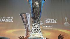 The Europa League Trophy that Sevilla are hoping to take home with them for good.
