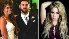 Im&aacute;genes de Lionel Messi y Antonella Roccuzzo el d&iacute;a de su boda y de Shakira.