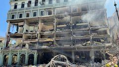 30 people have been hospitalised and the entire hotel was destroyed by the major blast at 10.50 am local and ET.