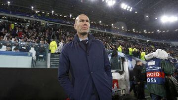 Zinedine Zidane en el Juventus Stadium.