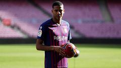 Todibo, en el Camp Nou en su presentaci&oacute;n como jugador del Barcelona