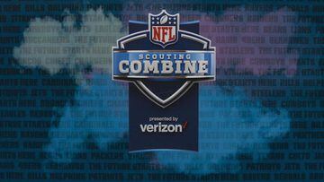 INDIANAPOLIS, IN - MARCH 1: The 2019 NFL Combine logo is seen at the 2019 NFL Combine at Lucas Oil Stadium on March 1, 2019 in Indianapolis, Indiana. (Photo by Michael Hickey/Getty Images)