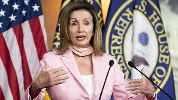 31 July 2020, US, Washington: US House Speaker Nancy Pelosi speaks during her weekly press conference. Photo: Michael Brochstein/ZUMA Wire/dpa
 31/07/2020 ONLY FOR USE IN SPAIN