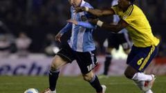 Messi y Carlos S&aacute;nchez