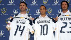 Landon Donovan was joined by the likes of Robbie Keane and David Beckham at the Galaxy.