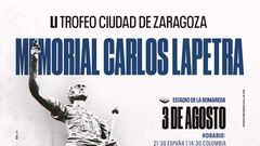 El Zaragoza se mide al Millonarios en el Trofeo Carlos Lapetra