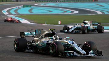 Bottas holds off Hamilton in Abu Dhabi GP