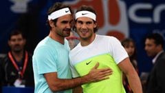 Los tenistas Roger Federer y Rafa Nadal.