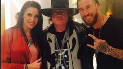 Sergio Ramos:"Got to meet one of the greats, thank you Axl Rose!"