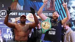 A thinner Tyson Fury will take on a determined Dillian Whyte for the Heavyweight belt