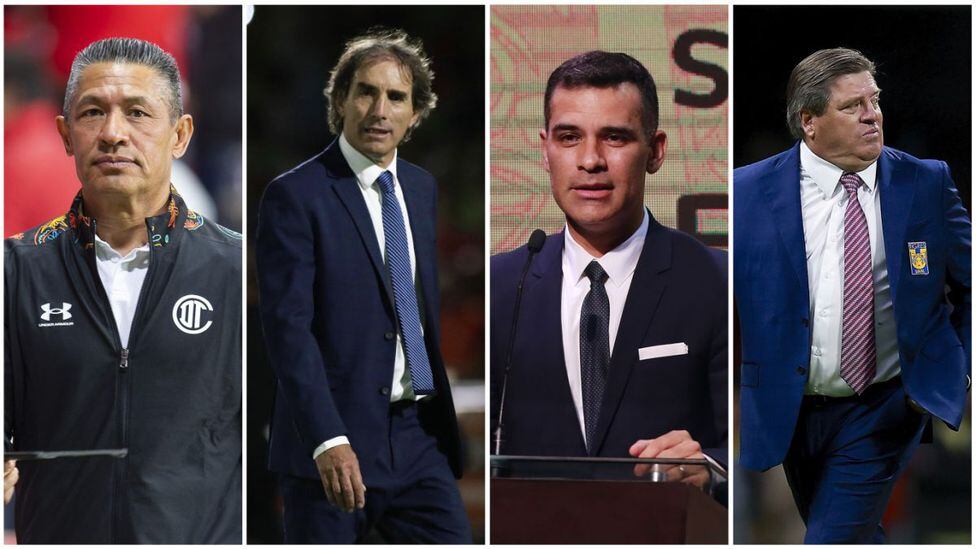 Ignacio Ambriz, Guillermo Almada, Rafael Márquez y Miguel Herrera, los candidatos para tomar a la Selección Mexicana de Fútbol.