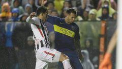 Edwin Cardona durante el partido entre Boca Juniors y Libertad de Paraguay por la ida de los octavos de final de Copa Libertadores