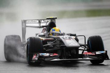 El 2013 Gutiérrez se convierte en piloto de Fórmula 1 para la escudería Sauber. Concluye el año en el lugar 16° con seis puntos.