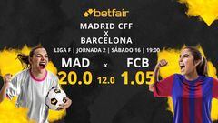 Madrid CFF vs. FC Barcelona: horario, TV, estadísticas, clasificación y pronósticos de la Liga F