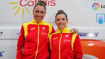 Mavi García y Ane Santesteban, durante la concentración de la Selección previa al Mundial de Australia.