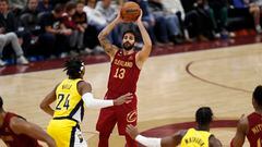 Ricky Rubio, base de Cleveland Cavaliers, ante Indiana Pacers.