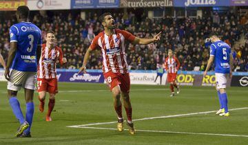 Diego Costa celebra el 0-3.
