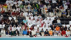 Fotografía de la afición durante el Qatar-Ecuador que abrió el Mundial 2022 de la FIFA.