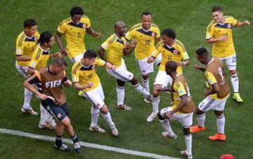 Con esta indumentaria, Colombia firmó su mejor participación en Mundiales en Brasil 2014.