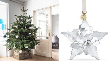 Este adorno de cristal de Swarovski es perfecto para el árbol de Navidad