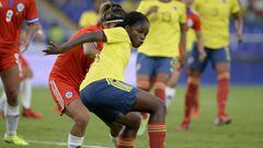 Linda Caicedo durante el amistoso entre Colombia y Chile en el Pascual Guerrero.