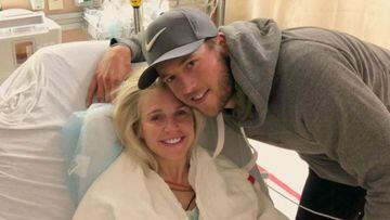 - wife of Matthew Stafford, underwent 12-hour surgery to remove a benign brain tumor.