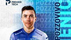 Cartel promocional del anuncio de Domenico Pozzovivo como nuevo ciclista del Israel Premier Tech.