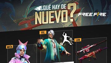 Free Fire  Códigos de hoy miércoles 4 de enero de 2023: recompensas gratis  - Meristation