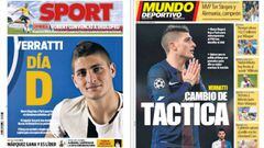 Portadas de los diarios Sport y Mundo Deportivo del d&iacute;a 3 de julio de 2017.