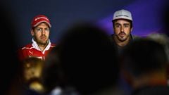 Alonso y Vettel en Barcelona.