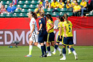 Colombia disputó cuatro partidos en Canadá 2015; ganó uno, empató otro y perdió dos.