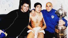 Juan Roman Riquelme y &Oacute;mar P&eacute;rez fueron campeones de la Copa Libertadores con Boca Juniors.