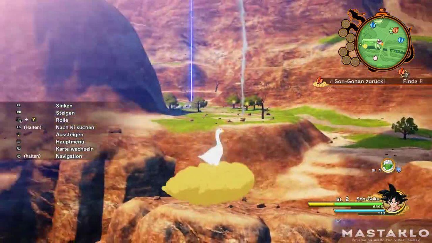 Dragon Ball Z: Kakarot - Mod permite que você jogue com um Ganso no lugar  de Goku - Combo Infinito